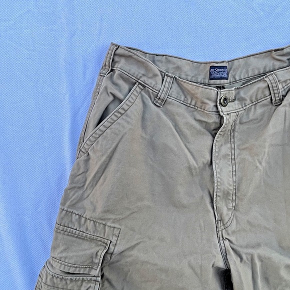 Men's Levi's Black Cargo S40196 Shorts Size 36 kaki Multi Pockets Hiking Grunge - Picture 3 of 14